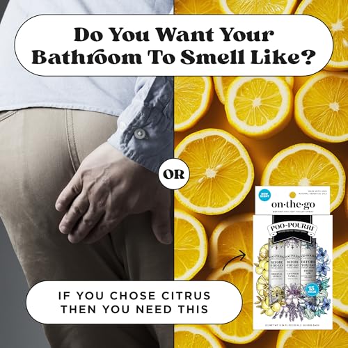 Poo-Pourri Before-You-Go Toilet Spray, On-The-Go, Travel Size Variety 10 mL - Original Citrus, Lavender Vanilla and Fresh Air