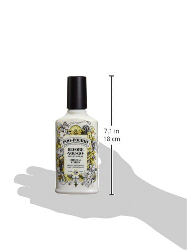 Poo-Pourri Before-You-Go Toilet Spray, Original Citrus, 8 Fl Oz - Lemon, Bergamot and Lemongrass