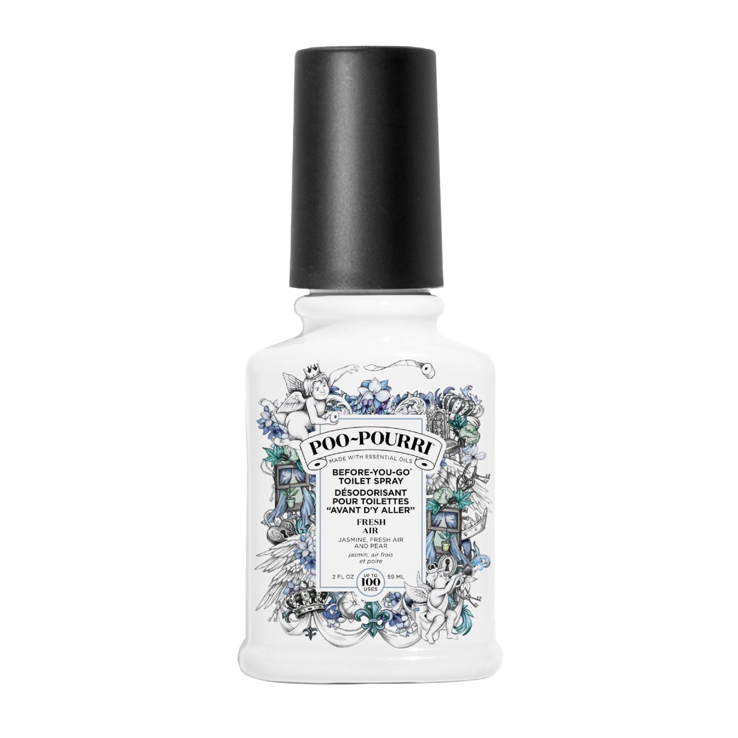Poo-Pourri Before-You-Go Toilet Spray, Fresh Air, 2 Fl Oz - Jasmine, Fresh Air and Mint