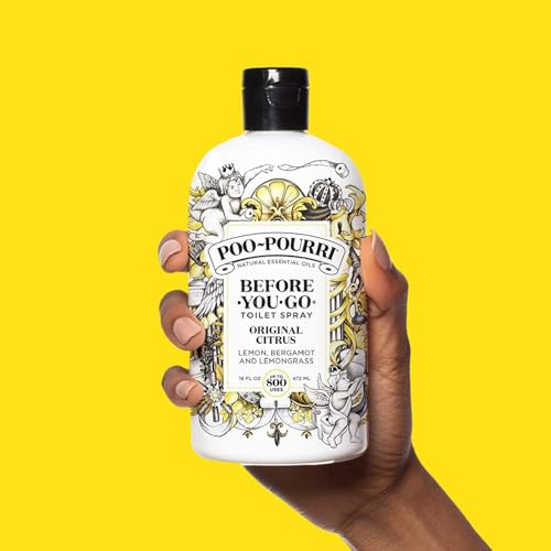 Poo-Pourri Before-You-Go Toilet Spray, Original Citrus, 8 Fl Oz - Lemon, Bergamot and Lemongrass