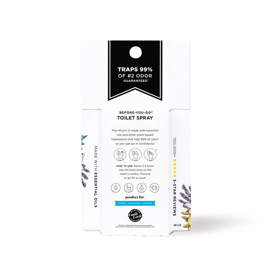 Poo-Pourri Before-You-Go Toilet Spray, On-The-Go, Travel Size Variety 10 mL - Original Citrus, Lavender Vanilla and Fresh Air