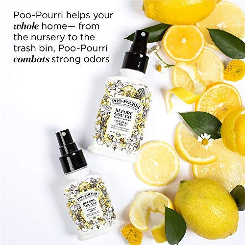 Poo-Pourri Before-You-Go Toilet Spray, Original Citrus, 8 Fl Oz - Lemon, Bergamot and Lemongrass