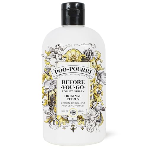 Poo-Pourri Before-You-Go Toilet Spray, Original Citrus, 8 Fl Oz - Lemon, Bergamot and Lemongrass