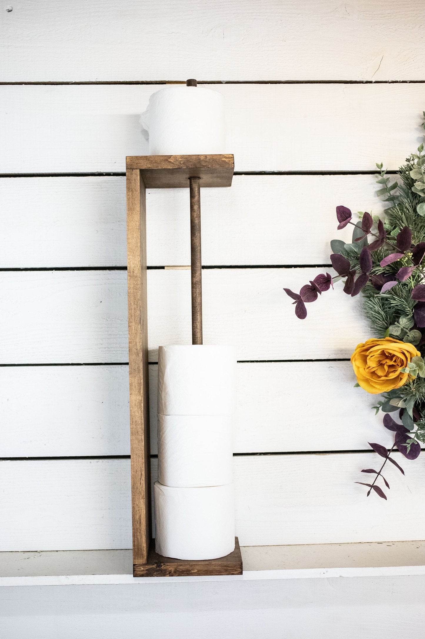 Toilet Paper Roll Holder with storage