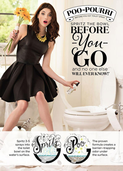 Poo-Pourri Before-You-Go 16 Ounce Refill Bottle, Lavender Vanilla