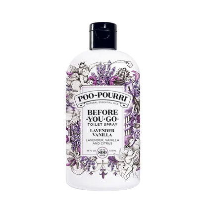 Poo-Pourri Before-You-Go 16 Ounce Refill Bottle, Lavender Vanilla
