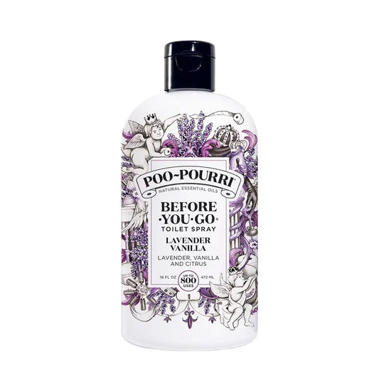 Poo-Pourri Before-You-Go 16 Ounce Refill Bottle, Lavender Vanilla