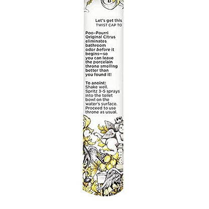 Poo-Pourri Before-You-Go Toilet Spray, Original Citrus, 8 Fl Oz - Lemon, Bergamot and Lemongrass