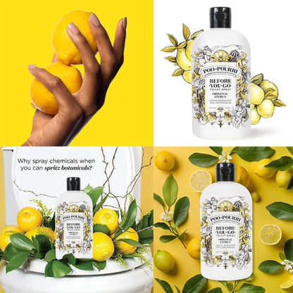 Poo-Pourri Before-You-Go Toilet Spray, Original Citrus, Refill Bottle 16 Fl Oz - Lemon, Bergamot and Lemongrass