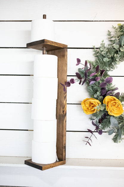 Toilet Paper Roll Holder with storage
